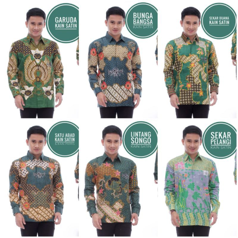 KEMEJA Batik NU Exclusive. Kain Katun Saten. Seragam NU