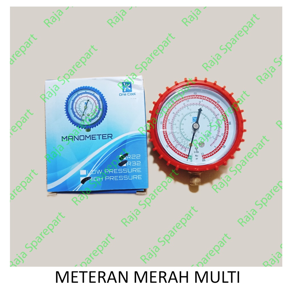 Meteran Manifold Merah Multi