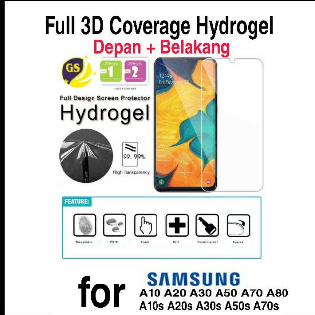 HYDROGEL SCREEN PROTECTOR SAMSUNG A10 A20 A30 A70 A80 A10S A20S A30S A50S A70S M10 M30S Full Cover