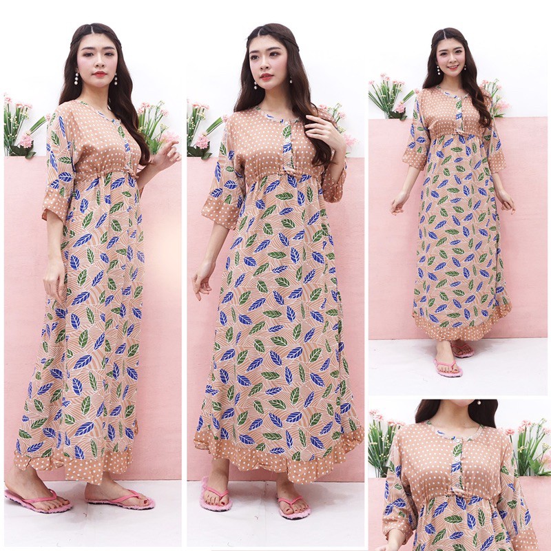 Dress panjang busui bumil maura mahallini