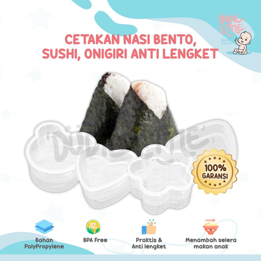 Cetakan nasi Bento sushi karakter Jepang onigiri set anti lengket Bergaransi