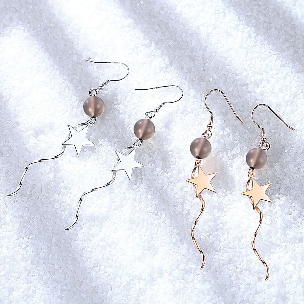 Anting Perak 925 Wanita Riak Perhiasan Fashion