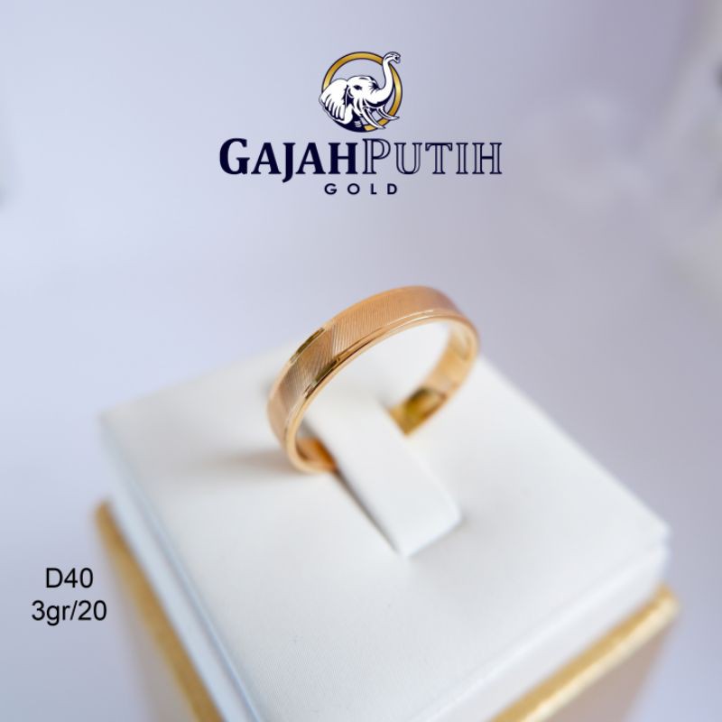 3gr Cincin Model Betengan Asir Emas Asli kodeN13020