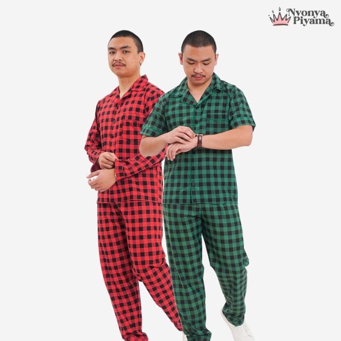 Nyonya Piyama Katun Set Piyama Pria (Noel Classic) Storcila