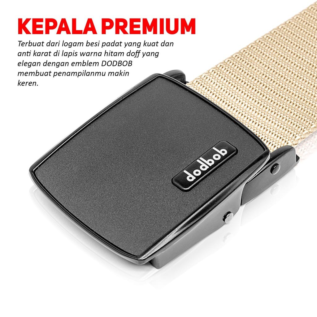 IKAT PINGGANG NYLON PRIA SABUK PRIA TALI NYLON KANVAS KEPALA BABET ALLOY GESPER RIA AKSESORIS FASHION