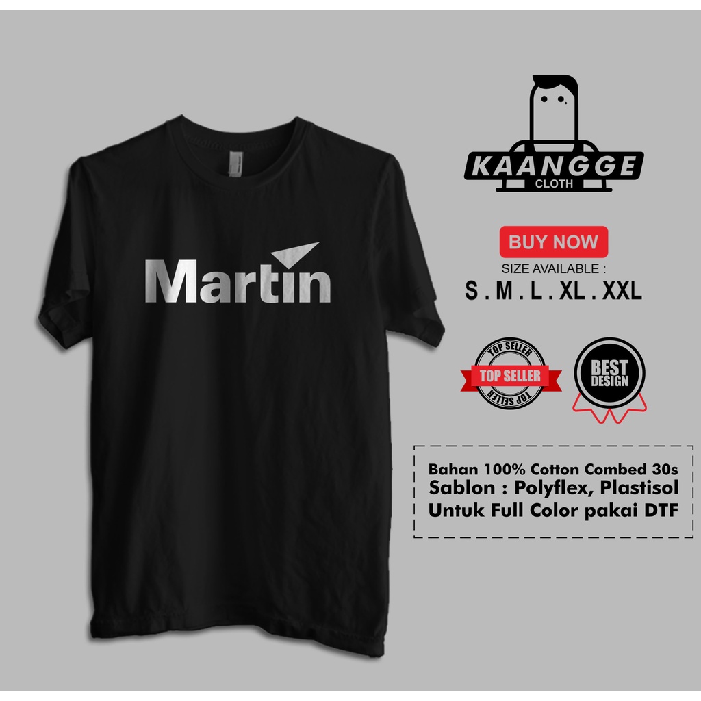 Kaos Martin Audio Logo Baju Musik