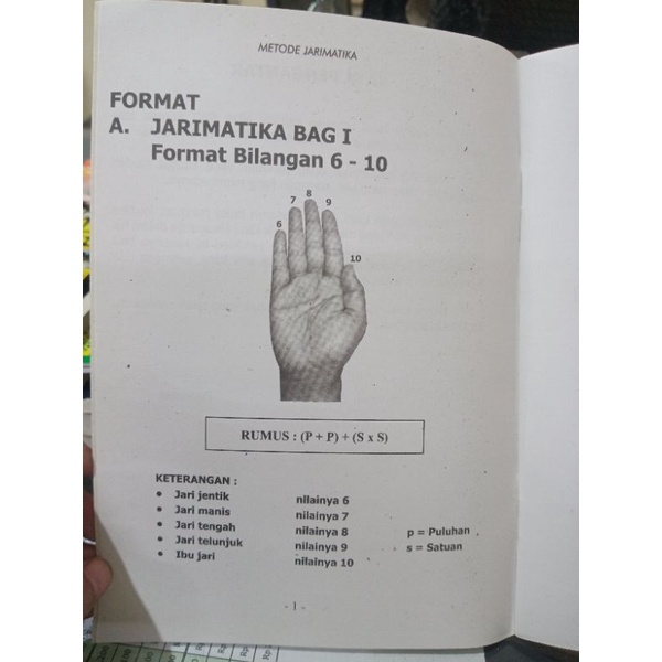 Buku Metode Jarimatika Tekhnik Berhitung Cepat (15×21cm)