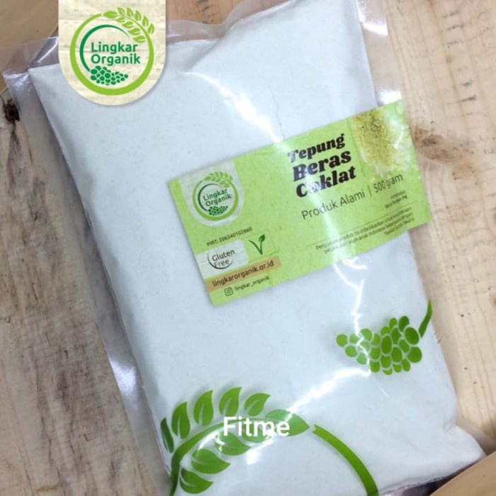 

Ketan-Beras-Tepung- Lingkar Organik Tepung Beras Coklat 500Gr -Tepung-Beras-Ketan.