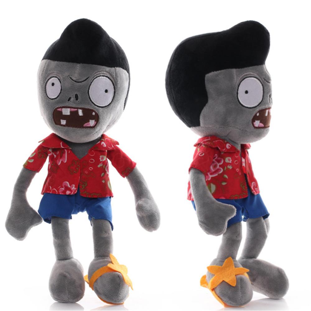 Timekey 30cm Game Plant VS. Mainan Boneka Stuffed Plush Kartun Zombies PVZ Lembut Untuk Hadiah Natal Anak G6H6