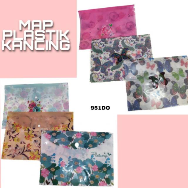 Map Plastik Motif Kancing/Stopmap Plastik