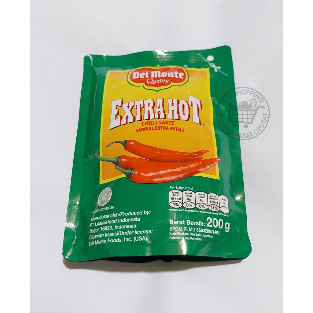 Saos Del monte Saos Tomat &amp; Extra Hot 200gram