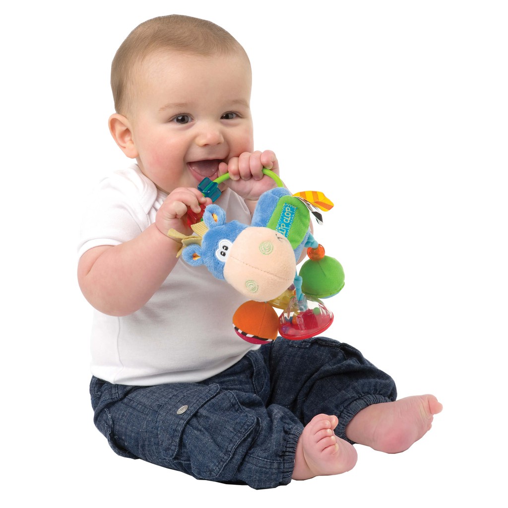 Playgro Baby Clip Clop Activity Rattle - Mainan Gigit Anak Bayi Balita