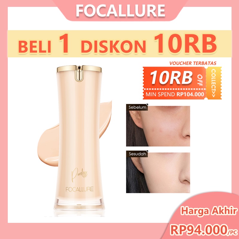 Focallure Liquid Matte Foundation Long Lasting Invisible pores Natural Coverage Oil-control Face Makeup