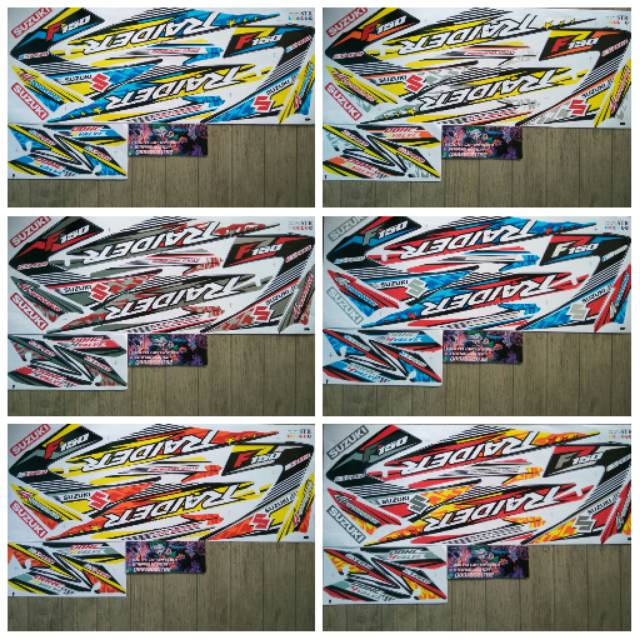 Lis Striping Sticker Variasi Satria Fu Facelift Raider 150