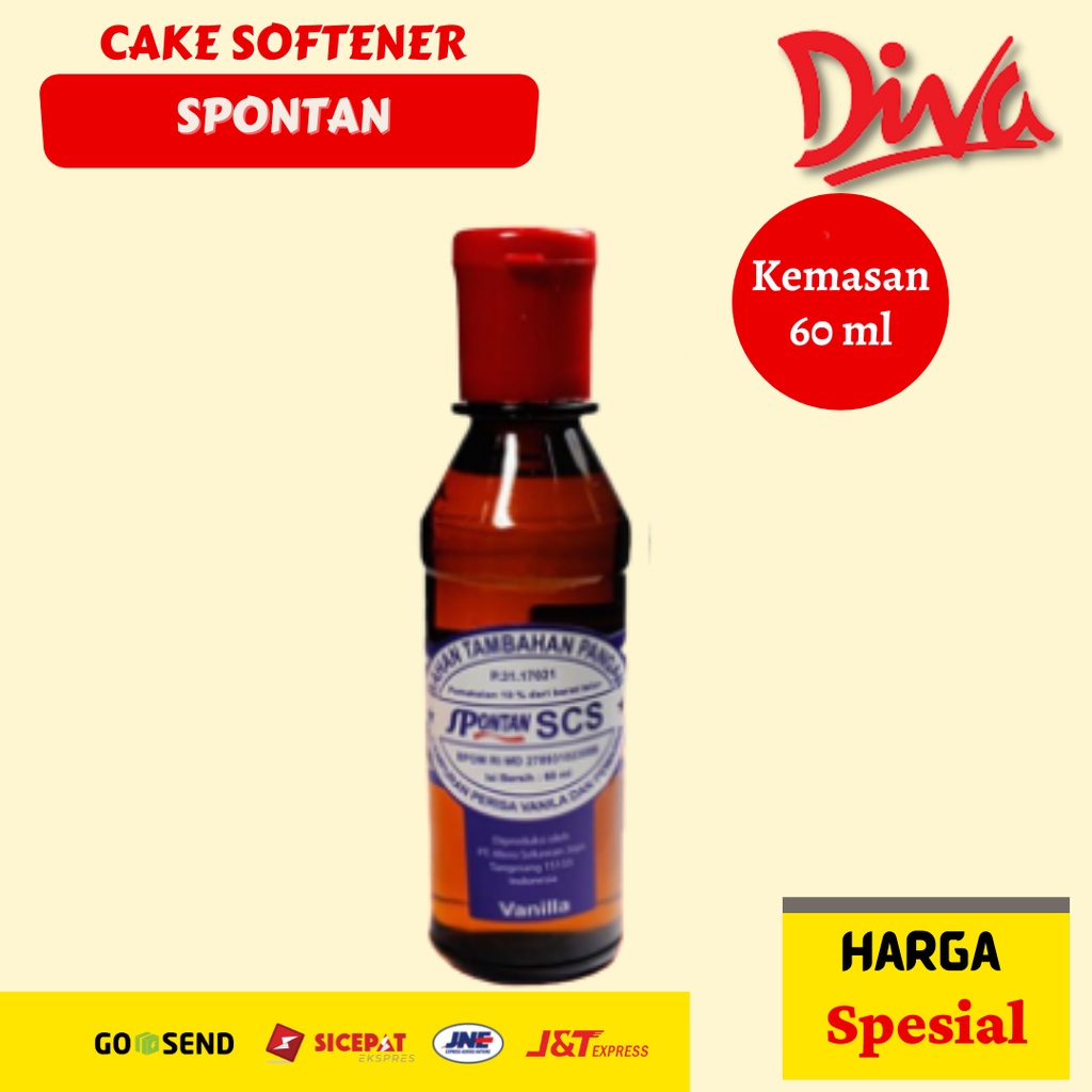 

[60ml] Cake Softener SCS Spontan , Pelembut Kue , Cake