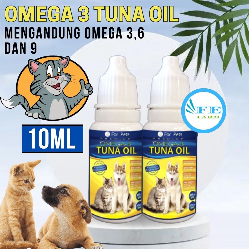 MINYAK IKAN TUNA CAIR - Tuna Oil Kucing Anjing FEFARM