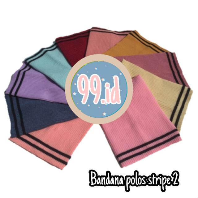 CIPUT RAJUT BANDANA POLOS strip 2 inner hijab rajut