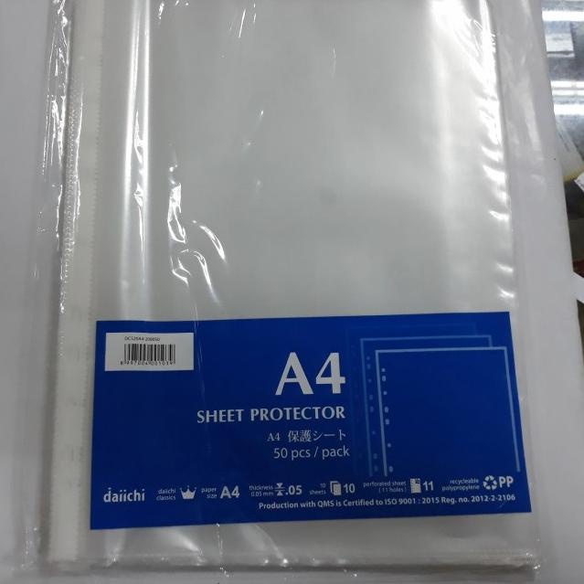 

❁ PP pocket Daiichi A4 / sheet protector A4 Daiichi isi 50 lbr/pak ۝