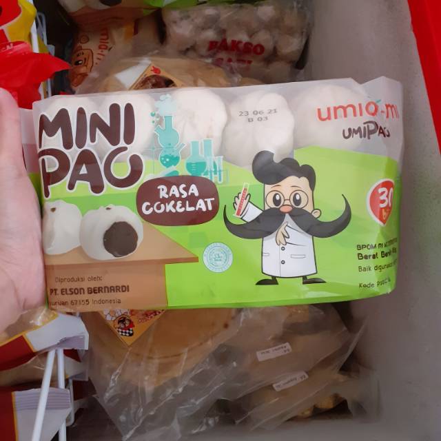 

UMIAMI MINI PAO rasa coklat Bakpau frozen mini isi 30