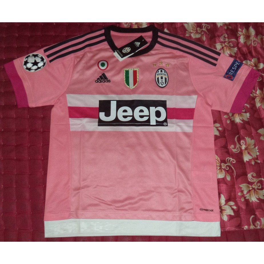 Jersey Juventus Away 15/16 Full Patch UCL Retro