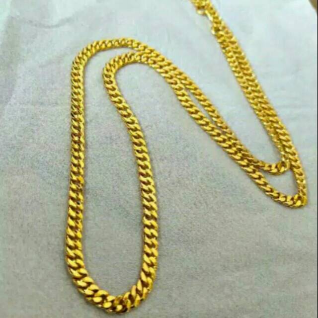 kalung sisik naga / rantai sisik naga / kalung wanita / Kalung xuping / lapis emas / Rantai besar / 