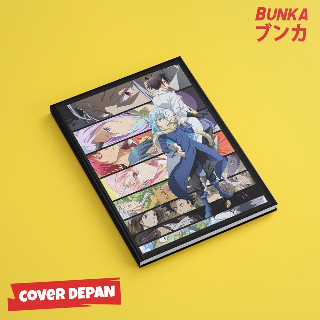 

Notebook Anime Tensei Shitara Slime Rimure E Hardcover A5 Buku Tulis Catatan Notes Agenda Planner