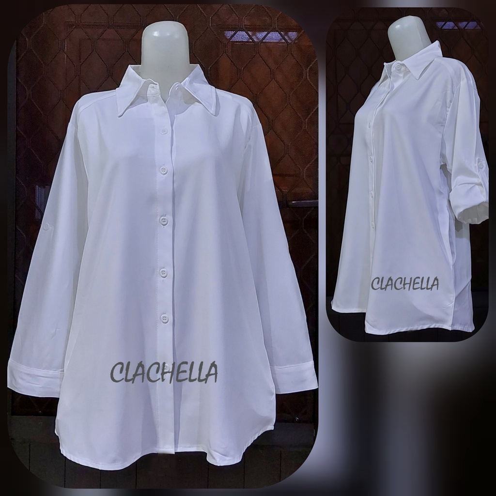 Clachella Kemeja Polos, Baju Atasan Wanita B1B8553