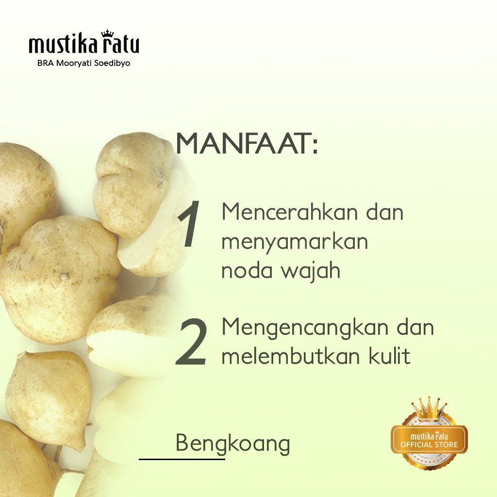 MASKER WAJAH BENGKOANG 60GR [MUSTIKA RATU]