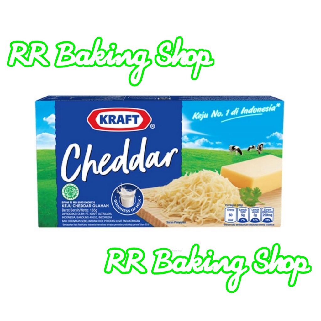 KEJU KRAFT CHEDDAR 165 gr - keju craft chedar 165 gr