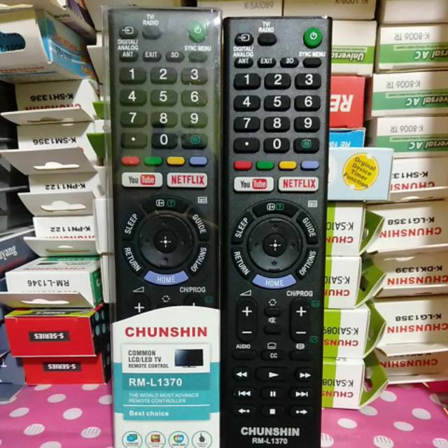 REMOTE REMOT TV SONY BRAVIA LCD/LED SMART TV 3D NETFLIX/YOUTUBE MULTI CHUNSHIN