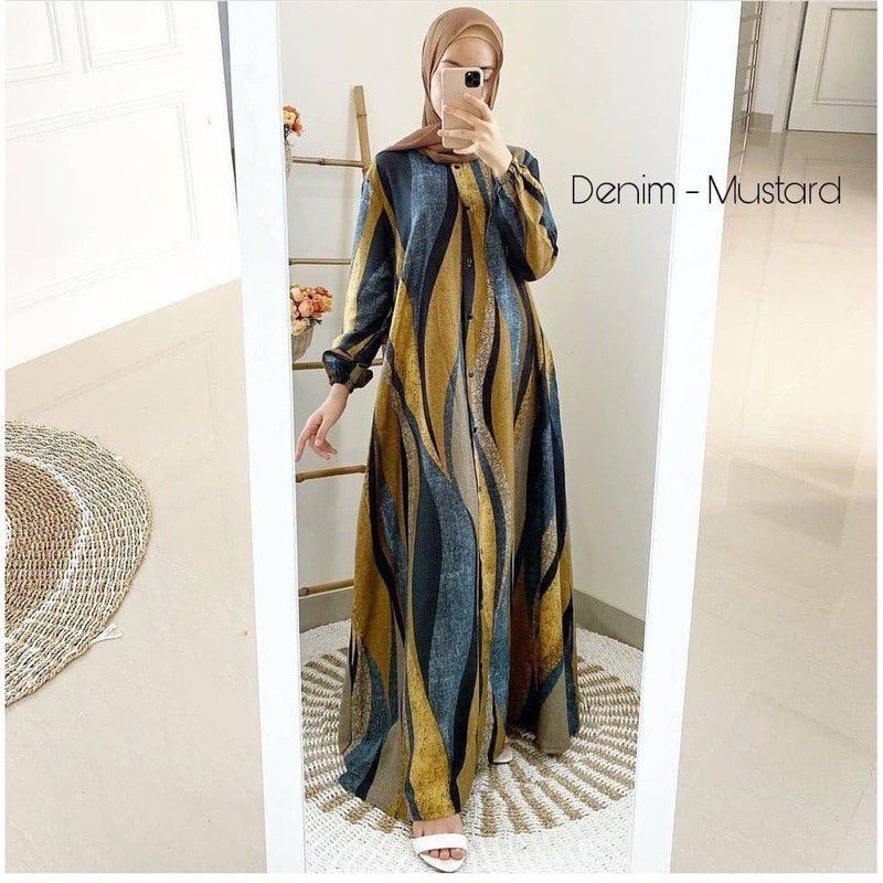 GAMIS RAYON PREMIUM AZRAF DRESS RAYON TERBARU