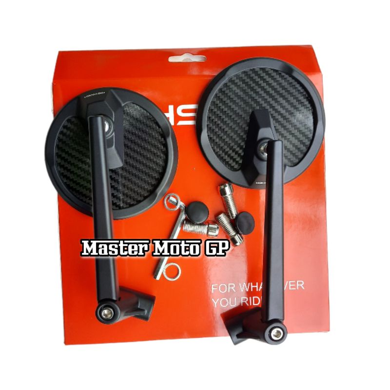 Spion classic highsider montana carbon fibre Rear Mirror carbon highsider - Kaca spion highsider bulat carbon Fazzio Nmax Vario Xmax Aerox pcx Lexi CBR ninja