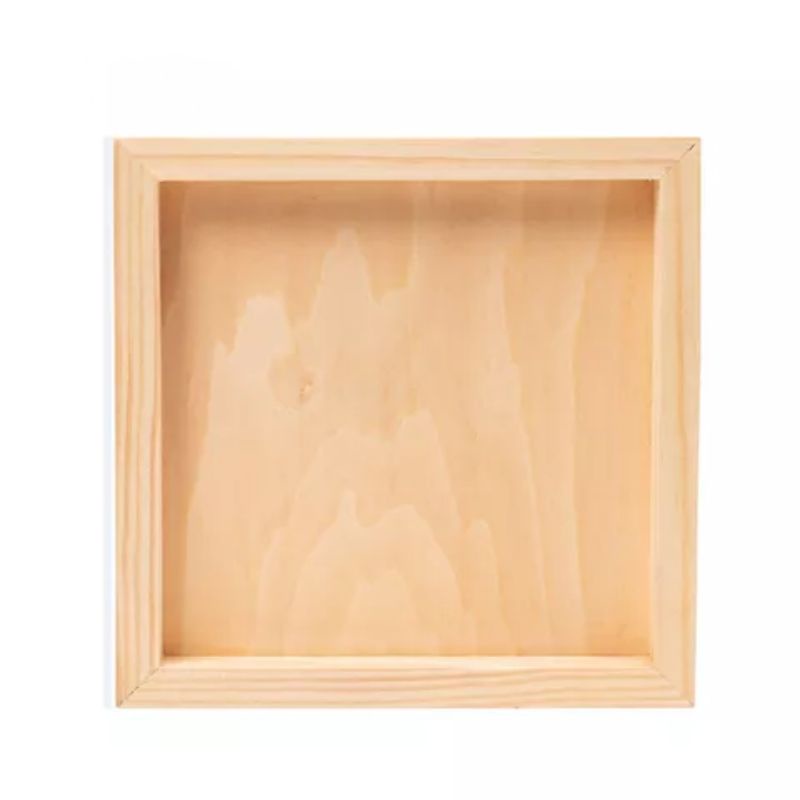 Storage Wooden box 20x20x5 Cm Kotak kayu tempat penyimpanan seserahan