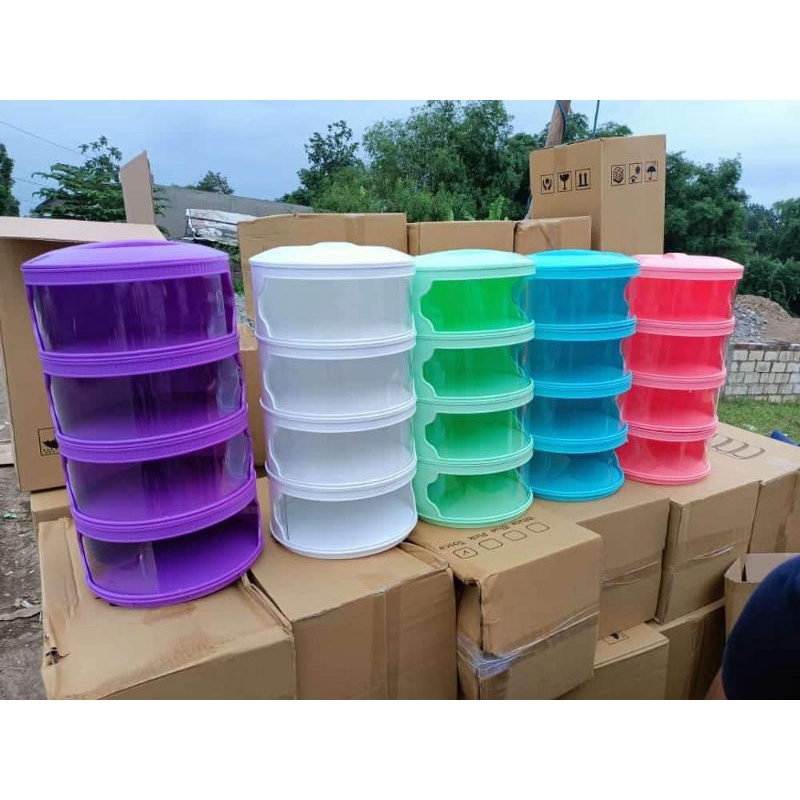 TUDUNG SAJI 4 SUSUN / TEMPAT PENYIMPANAN MAKANAN MURAH / TUDUNG SAJI MURAH