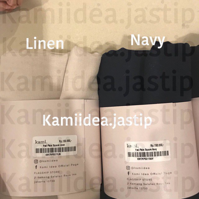 Unik Voal Plain Square Scarf Kami Idea Limited