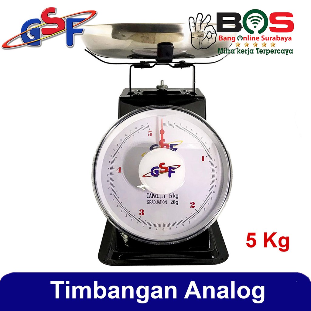 Timbangan 20kg Manual Analog GSF4320 Timbangan GSF-4320 Timbangan Barang, Tepung, Buah, Serbaguna