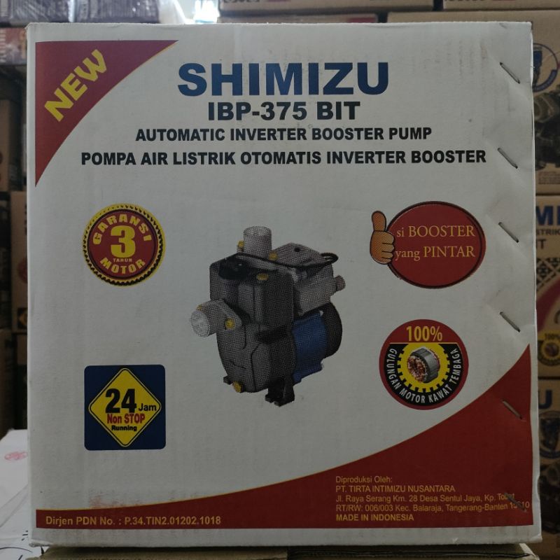 Pompa Air Shimizu Inverter Booster Pump IBP 375 BIT /Pompa Pendorong Smz IBP375BIT