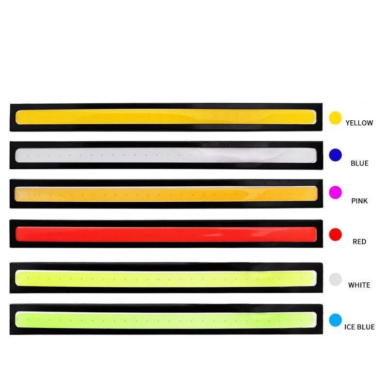 1 Pc Lampu strip led cob Dc 12v Tahan Air Untuk drl Dan Sein Mobil