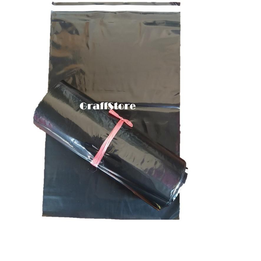 

Paling Laku>> Plastik Packing olshop Polymailer 30x40 warna Hitam Premium Glossy isi 100 lembar - La