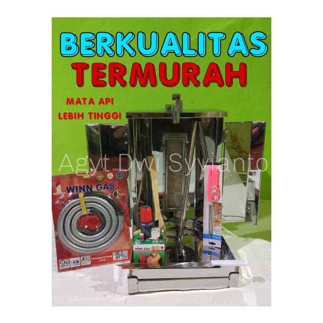 burner kebab 4 kg mesin kebab 4 kg panggangan kebab 4 kg kompor kebab 4 kg murah 1 sett