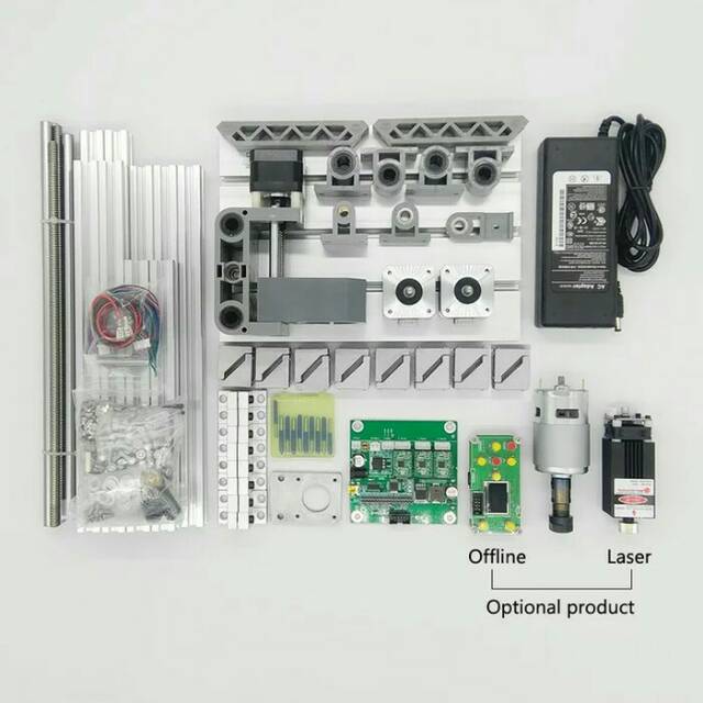 Cnc router 3018 promo + offline controller + laser 2500 mw