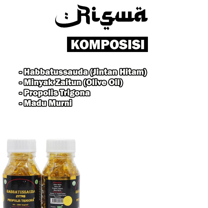 Promil Habbatussauda Extra Propolis Trigona Original 200 Kapsul Progam Hamil Nigpro Oil Minyak Habatusauda