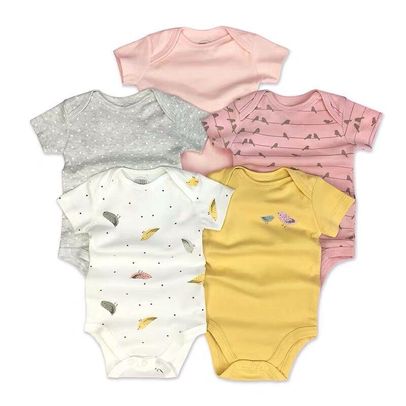 Jumper  5 in 1 Jumpsuit Bayi Baru Lahir Hampers Pakaian Bayi Newborn Unisex Romper Pendek