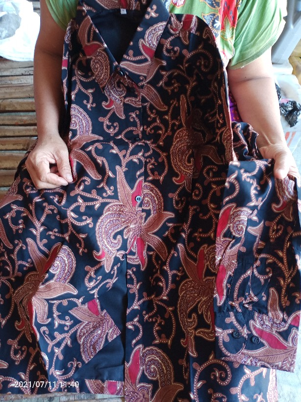 Batik Pria Lengan Panjang Full Furing Katun Baturaden - Kemeja Batik Pria Cowok Modern Premium