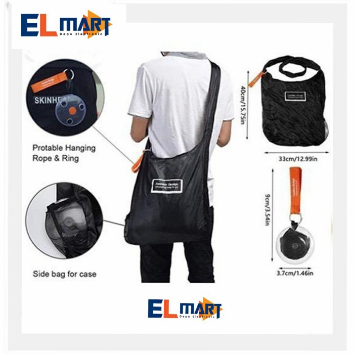 Folding Shopping Bag Lipat Roll Up Bag Tas Belanja Gulung SB02