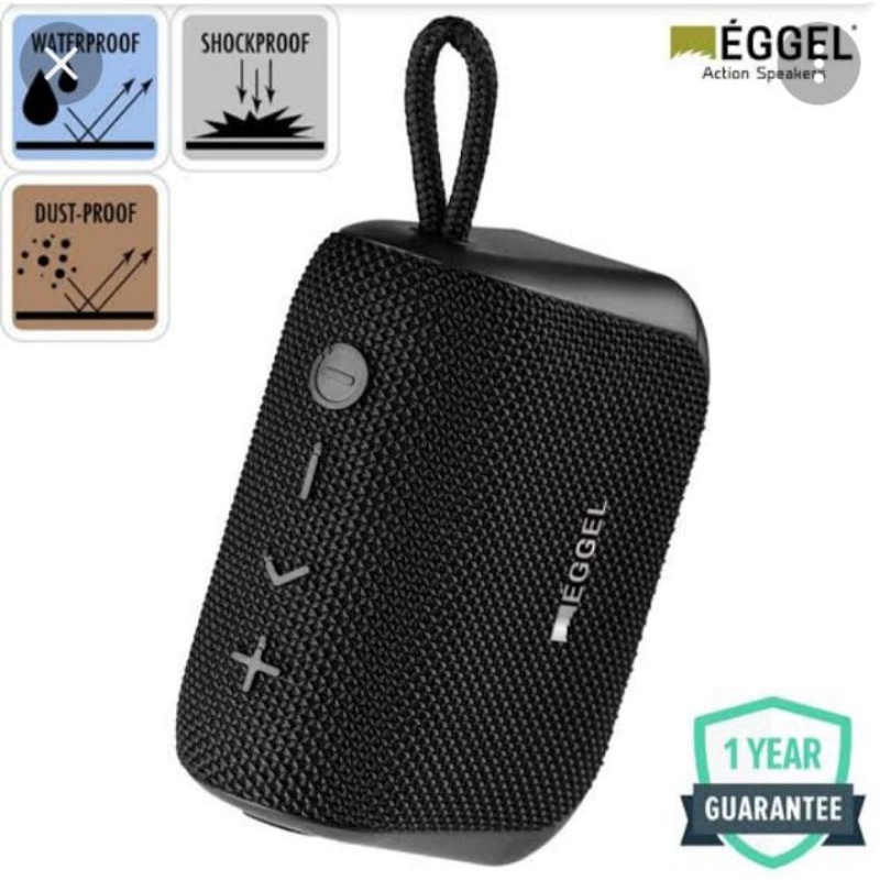 Eggel Fit 3 Original Waterproof Portable Speaker Bluetooth New