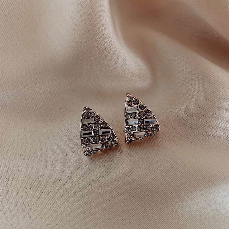 Anting Stud 925 Silver Needle Bentuk Water Drop Gaya Retro Korea