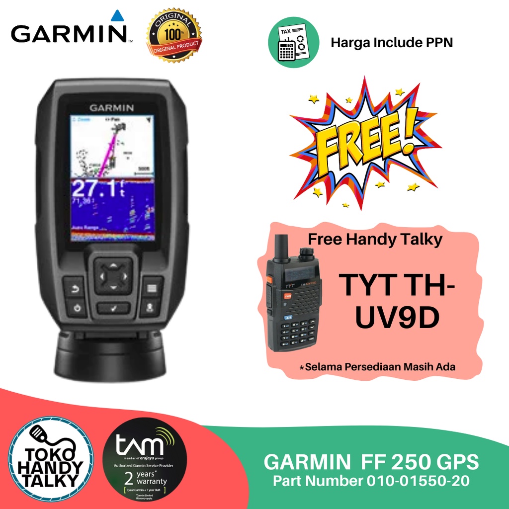 Jual GARMIN GPS FF250 GPS APAC FISH FINDER NEW ORIGINAL GARANSI RESMI ...