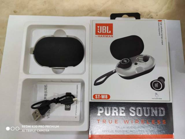 Earphone Bluetooth ST-W8 TWS Earbuds Wireless