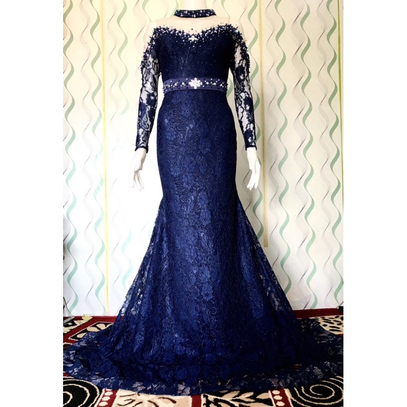 longdres brokat/dress/kebaya modern/kebaya